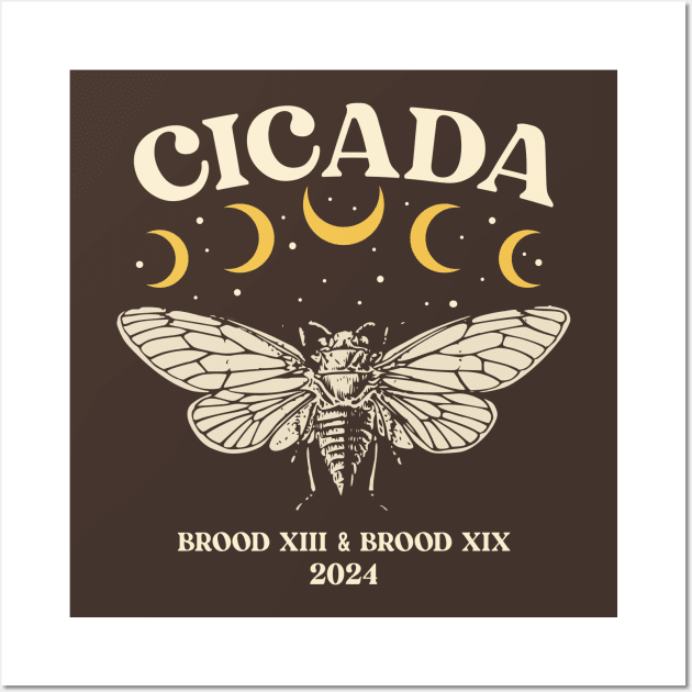 Cicada 2024 Brood XIX & XIII Wall Art by devilcat.art